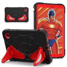 For Samsung Galaxy Tab A9 Spider Silicone Hybrid PC Shockproof Tablet Case(Black Red) - 1