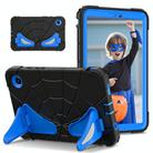 For Samsung Galaxy Tab A9 Spider Silicone Hybrid PC Shockproof Tablet Case(Black Blue) - 1