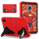 For Samsung Galaxy Tab A9 Spider Silicone Hybrid PC Shockproof Tablet Case(Red Black) - 1