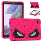 For Samsung Galaxy Tab A7 Lite T220 Spider Silicone Hybrid PC Shockproof Tablet Case(Strawberry Black) - 1