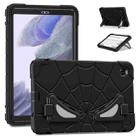 For Samsung Galaxy Tab A7 Lite T220 Spider Silicone Hybrid PC Shockproof Tablet Case(Black) - 1