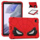 For Samsung Galaxy Tab A7 Lite T220 Spider Silicone Hybrid PC Shockproof Tablet Case(Red Black) - 1