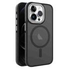 For iPhone 12 / 12 Pro Two-color Frosted MagSafe Magnetic Phone Case(Black) - 1
