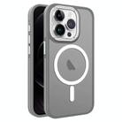 For iPhone 12 / 12 Pro Two-color Frosted MagSafe Magnetic Phone Case(Grey) - 1