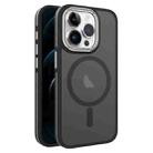 For iPhone 12 Pro Max Two-color Frosted MagSafe Magnetic Phone Case(Black) - 1