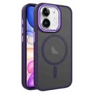 For iPhone 11 Two-color Frosted MagSafe Magnetic Phone Case(Purple) - 1