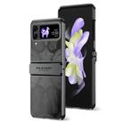 For Samsung Galaxy Z Flip4 5G Angel Wings Electroplated Frosted Phone Case(Black) - 1