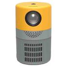 T400 3000 Lumens LED Mini Projector Support Wifi Screen Mirroring, Plug Type:EU Plug(Grey Yellow) - 1