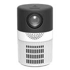 T400 3000 Lumens LED Mini Projector Support Wifi Screen Mirroring, Plug Type:EU Plug(Black White) - 1