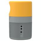 T400 3000 Lumens LED Mini Projector Support Wifi Screen Mirroring, Plug Type:UK Plug(Grey Yellow) - 3