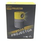 T400 3000 Lumens LED Mini Projector Support Wifi Screen Mirroring, Plug Type:UK Plug(Grey Yellow) - 4
