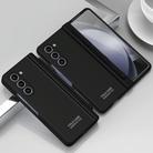 For Samsung Galaxy Z Fold5 Extraordinary Series Hinged Folding Full Phone Case with Pen Slot & Stylus(Black) - 1