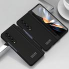 For Samsung Galaxy Z Fold4 5G Extraordinary Series Hinged Folding Full Phone Case with Pen Slot & Stylus(Black) - 1