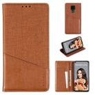 For Huawei Nova 5i Pro MUXMA MX109 Horizontal Flip Leather Case with Holder & Card Slot & Wallet(Brown) - 1