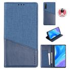 For Huawei P Smart Pro(2019) MUXMA MX109 Horizontal Flip Leather Case with Holder & Card Slot & Wallet(Blue) - 1