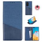 For Huawei P40 Pro MUXMA MX109 Horizontal Flip Leather Case with Holder & Card Slot & Wallet(Blue) - 1