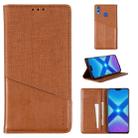 For Huawei Honor 8X MUXMA MX109 Horizontal Flip Leather Case with Holder & Card Slot & Wallet(Brown) - 1