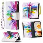 For LG K61 Colored Drawing Pattern Zipper Horizontal Flip Leather Case with Holder & Card Slots & Wallet(Sun Flower) - 1