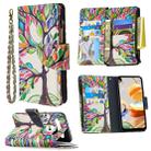 For LG K61 Colored Drawing Pattern Zipper Horizontal Flip Leather Case with Holder & Card Slots & Wallet(Tree) - 1