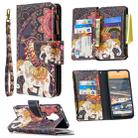 For Nokia 5.3 Colored Drawing Pattern Zipper Horizontal Flip Leather Case with Holder & Card Slots & Wallet(Flower Elephants) - 1