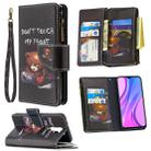 For Xiaomi Redmi 9 Colored Drawing Pattern Zipper Horizontal Flip Leather Case with Holder & Card Slots & Wallet(Bear) - 1
