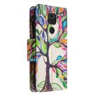 For Xiaomi Redmi Note 9 Colored Drawing Pattern Zipper Horizontal Flip Leather Case with Holder & Card Slots & Wallet(Tree) - 3