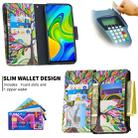 For Xiaomi Redmi Note 9 Colored Drawing Pattern Zipper Horizontal Flip Leather Case with Holder & Card Slots & Wallet(Tree) - 5