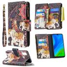 For Huawei P smart 2020 Colored Drawing Pattern Zipper Horizontal Flip Leather Case with Holder & Card Slots & Wallet(Flower Elephants) - 1