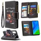 For Huawei P smart 2020 Colored Drawing Pattern Zipper Horizontal Flip Leather Case with Holder & Card Slots & Wallet(Bear) - 1