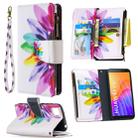 For Huawei Y5p Colored Drawing Pattern Zipper Horizontal Flip Leather Case with Holder & Card Slots & Wallet(Sun Flower) - 1