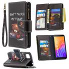 For Huawei Y5p Colored Drawing Pattern Zipper Horizontal Flip Leather Case with Holder & Card Slots & Wallet(Bear) - 1
