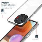 For Realme 11 3 in 1 Clear TPU Color PC Frame Phone Case(Black) - 3