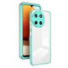 For Realme 11 3 in 1 Clear TPU Color PC Frame Phone Case(Light Green) - 1