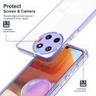 For Realme 11 3 in 1 Clear TPU Color PC Frame Phone Case(Purple) - 3