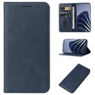 For OnePlus 10 Pro Magnetic Closure Leather Phone Case(Blue) - 1