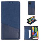 For Google Pixel 4 MUXMA MX109 Horizontal Flip Leather Case with Holder & Card Slot & Wallet(Blue) - 1