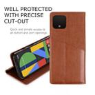 For Google Pixel 4 MUXMA MX109 Horizontal Flip Leather Case with Holder & Card Slot & Wallet(Brown) - 5