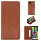 For Google Pixel 4XL MUXMA MX109 Horizontal Flip Leather Case with Holder & Card Slot & Wallet(Brown) - 1