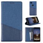 For Google Pixel 3a MUXMA MX109 Horizontal Flip Leather Case with Holder & Card Slot & Wallet(Blue) - 1