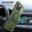 For iPhone 16 Pro Max MagSafe Magnetic Shockproof Phone Case with Ring Holder(Dark Green) - 2