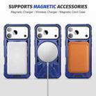 For iPhone 17 Pro Max MagSafe Magnetic Shockproof Phone Case with Ring Holder(Navy Blue) - 3