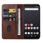 For Fujitsu Arrows Be4 Plus/F-41B/BZ02 Magnetic Closure Leather Phone Case(Brown) - 3