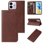 For CUBOT Note 40 Magnetic Closure Leather Phone Case(Brown) - 1