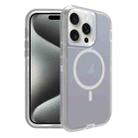 For iPhone 15 Pro Shockproof MagSafe Magnetic Phone Case(Transparent Grey) - 1