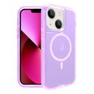 For iPhone 13 Shockproof MagSafe Magnetic Phone Case(Transparent Purple) - 1