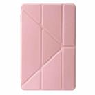 For Xiaomi Redmi Pad SE Deformation Silicone Leather Tablet Case(Rose Gold) - 2