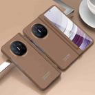 For Huawei Mate X5 Extraordinary Series Hinged Folding Full Coverage Phone Case with Pen Slot & Stylus(Coffee) - 1