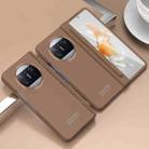 For Huawei Mate X3 Extraordinary Series Hinged Folding Full Coverage Phone Case with Pen Slot & Stylus(Coffee) - 1