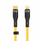 USB-C / Type-C to 8 Pin Liquid Silicone Charging Data Cable, Length: 1.2m(Yellow) - 1