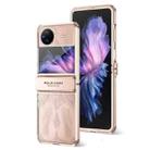 For vivo X Flip Angel Wings Electroplated Frosted Phone Case(Rose Gold) - 1